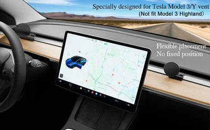 Magnetic Wireless Car Charger Mount Adsorbable Smartphone Holder for Tesla Model 3 Y 2023 Car Phone Holder Mounts Accessoires