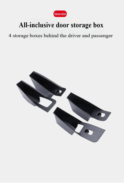 for Tesla Model 3 Y YL Juniper 2025-2020 2026 Highland Car Door Side Storage Box Handle Pocket Passenger Storage Tray Container