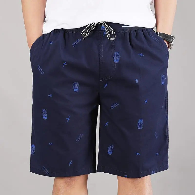 Top Quality 100%Cotton New Summer Brand Casual Fashion Streetwear Board Shorts Pants Men Loose Drawstring Trousers Men Clothes