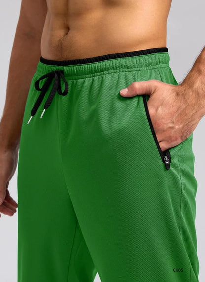 Spring and summer new men's elastic jogging pants fitness training running pants drawstring sports pants sportswear joggingpants