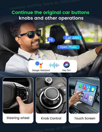 Carlinkit Ultra3 Android Tv Box Android 15 Wireless Carplay Adapter QCM6350 Smart Car Ai Box Carplay For Netflix Youtube 5G LTE