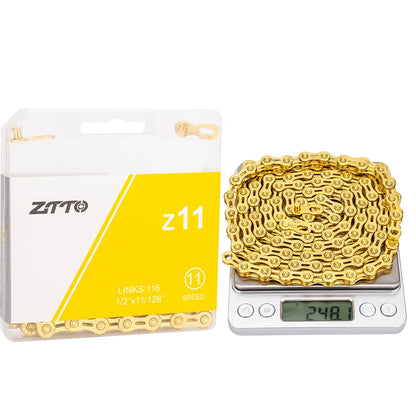 ZTTO MTB Road Bike 11 Speed Chain Current 11v Bicycle Missing Link 11S Power Lock High Quality 116 Links For K7 System