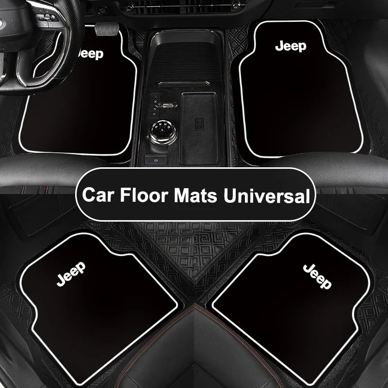 New Car Floor Mat Front & Rear Automotive Carpet Cover Floor Mats For Jeep Renegade Wrangler Grand Compass Gladiator Cherokee JL
