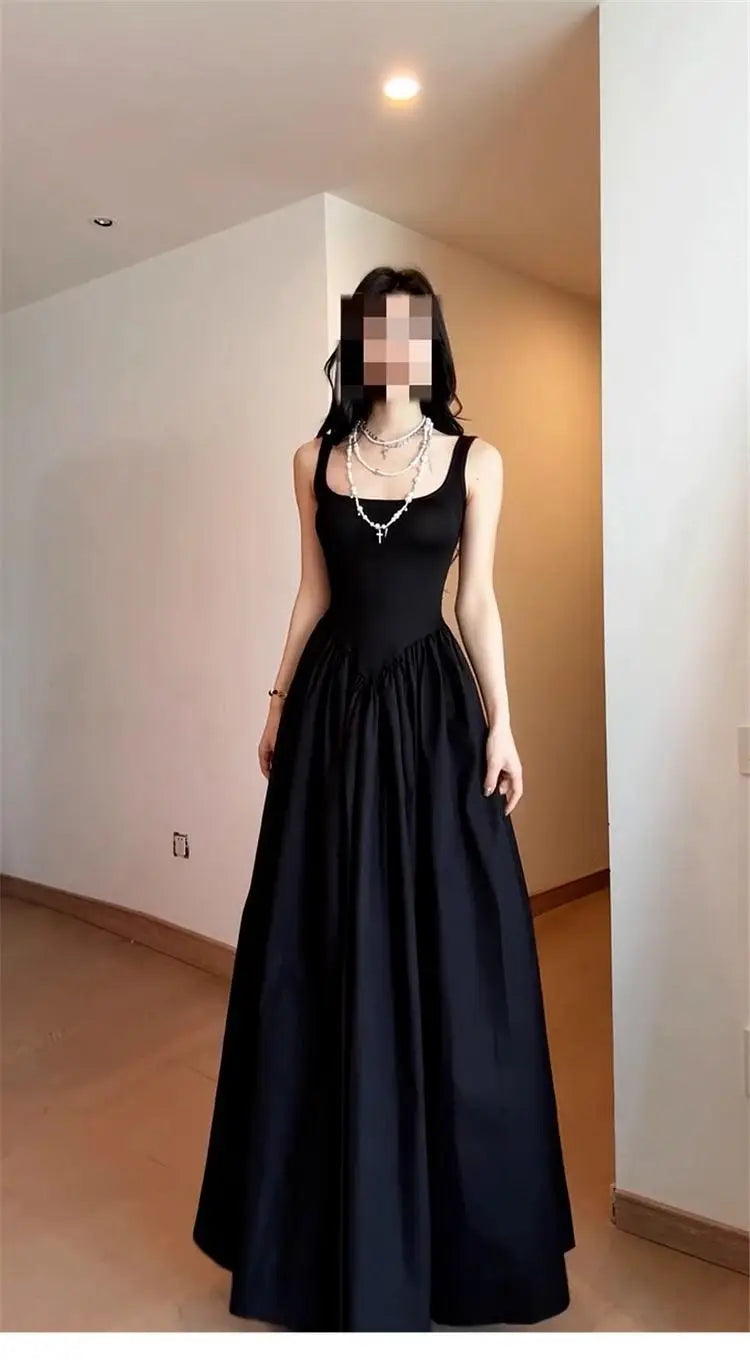 Ele Off-oulder Long Dr Women's Summer New Sle High Waist Design Conceals Flattering Body ape Svel Gown