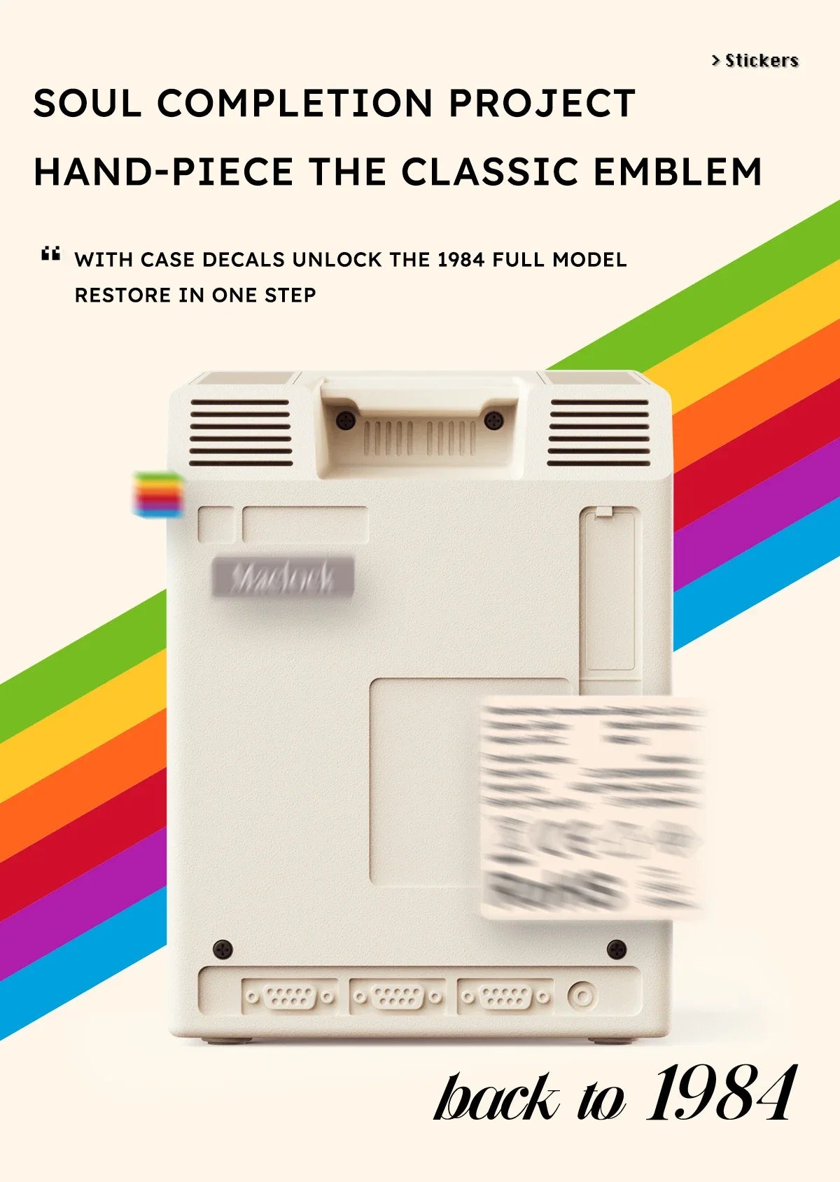 Retro Macintosh Alarm Clock A Classic Desktop Ornament with A Digital Clock Design