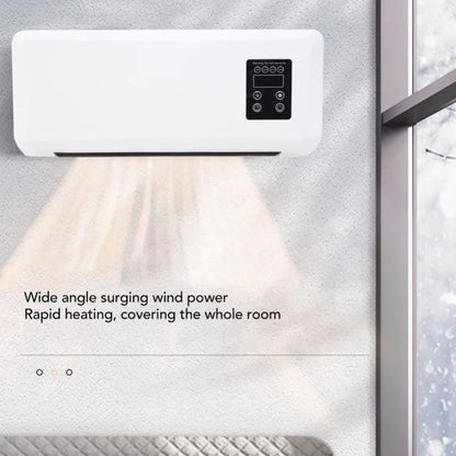 1500W Electric Wall Heater, ABS Wall Mounted Space Heater With Remote Control, Fast Heating And Cooling, Towel Drying Rack