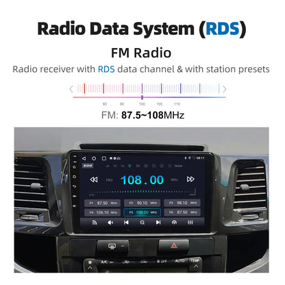 DAB+ 9“ Android 15 For Toyota Fortuner HILUX Revo Vigo N70 2007-2015 Multimedia Video Player Stereo GPS 2din Carplay Car Radio