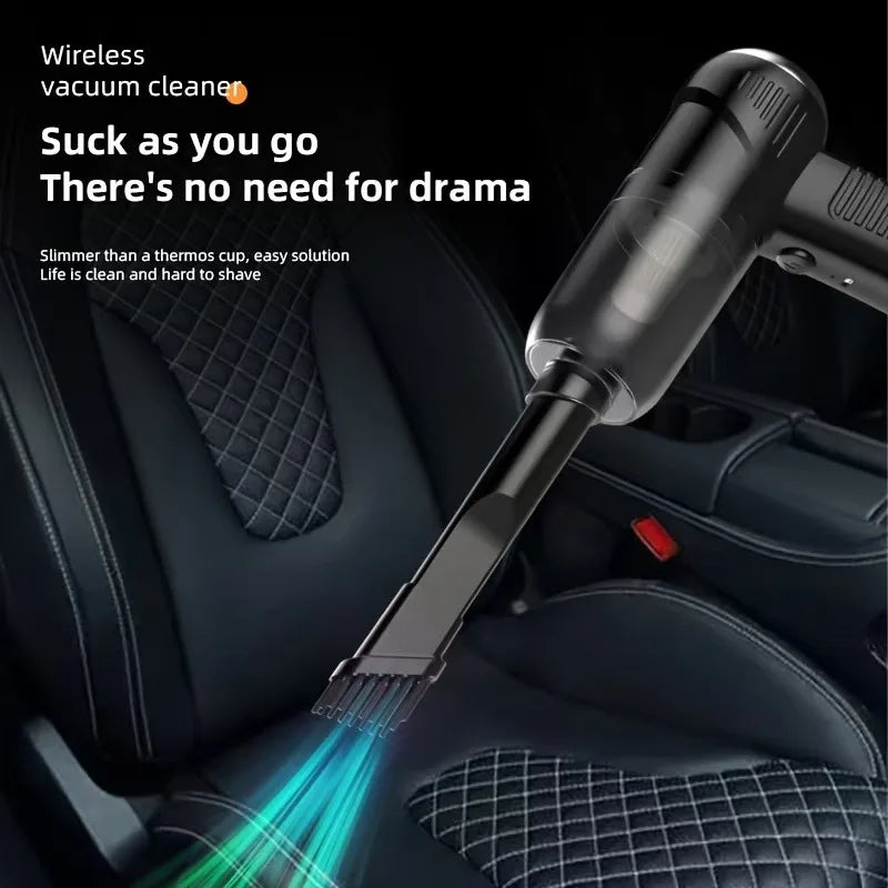 Car vacuum cleaner cleaning high-power mini-charging multifunctional blowing and sucking lighting hand-held convenient small car