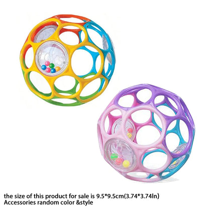 Soft Baby Grasping Ball Rattles with Bell Ball Early Education Educational Sensory Toy Random Color Baby Toys 0 12 Months