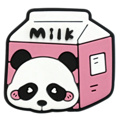 1/20/50/100Pcs Panda Series Shoe Charms Cute animal Shoes Accessories Decoration Clog Sandal Buckle Bithday Holiday Party Gifts