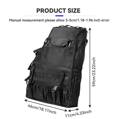 Cargo Saddle Bag For Wrangler JK JKU JL 4-Door Roll Bar Storage Bag Cage Multi-Pockets Organizers For Tool Storage Bags