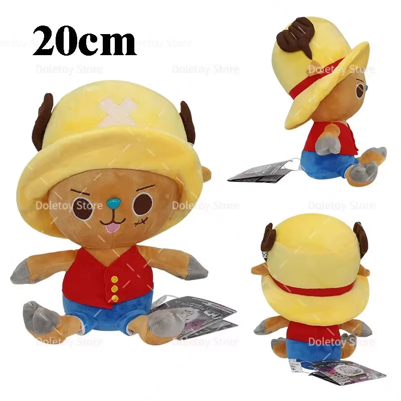 New Original One Piece Plush Luffy Chopper 30cm Cute Face Tony Tony Chopper Stuffed Anime Doll Toy Birthday Gift