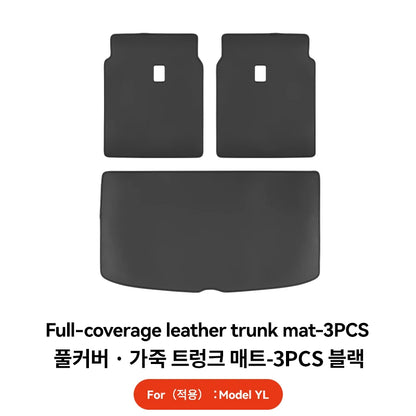 YZ For Tesla Model YL Juniper 2026 Trunk Mat Cover Nappa Leather All Weather Anti-scratch Full Coverage Trunk Liner Accessories