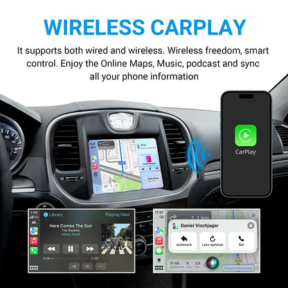 Wireless CarPlay Android Auto Retrofit Kit Decoder Box For Chrysler 300 Series 2011 2012 2013 2014 2015 2016