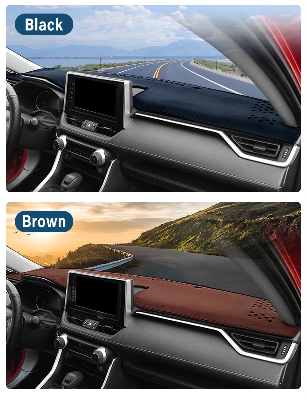 Car Dashboard Mat Sun Shade Instrument Desk Cover Accessories For Toyota RAV4 XA50 2019 2020 2021 2022 2023 2024 2025 Hybrid