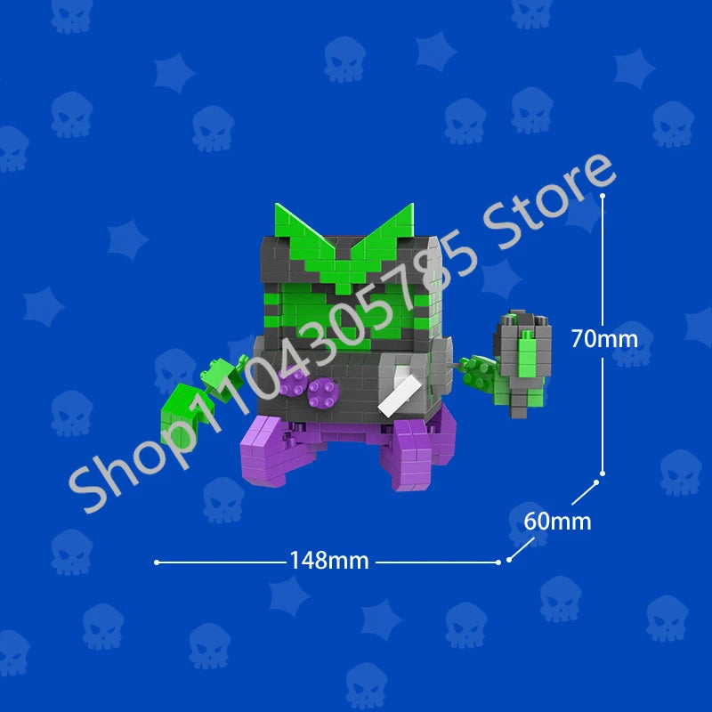 Mini Anime Brawl Stars Figures Pack Fashion Original Decorations Cartoon Heroes Model Dolls Boys Christmas Gifts Collectible