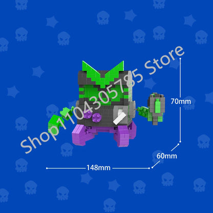 Mini Anime Brawl Stars Figures Pack Fashion Original Decorations Cartoon Heroes Model Dolls Boys Christmas Gifts Collectible