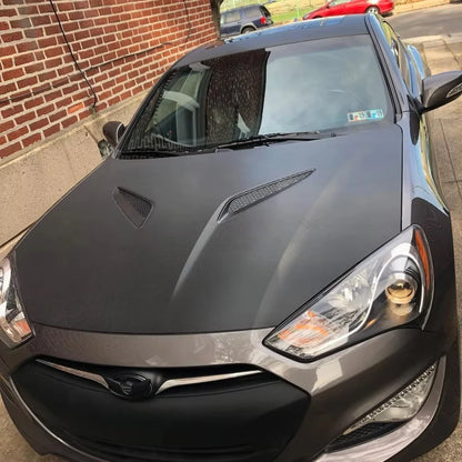 Black 4D Carbon Fiber Vinyl Film Car Styling Wrap Paper Roll, DIY Car Hood Roof Color Change Film, Car Accessories Sticker.