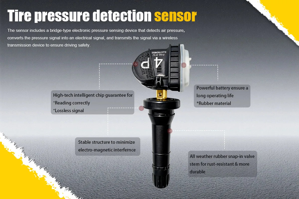 1/4PCS 433MHZ Tire Pressure Sensor TPMS Fit For BYD Han Qin Song Tang Yuan EV Pro Plus DM Replacement For SC3609200 SC-3609200