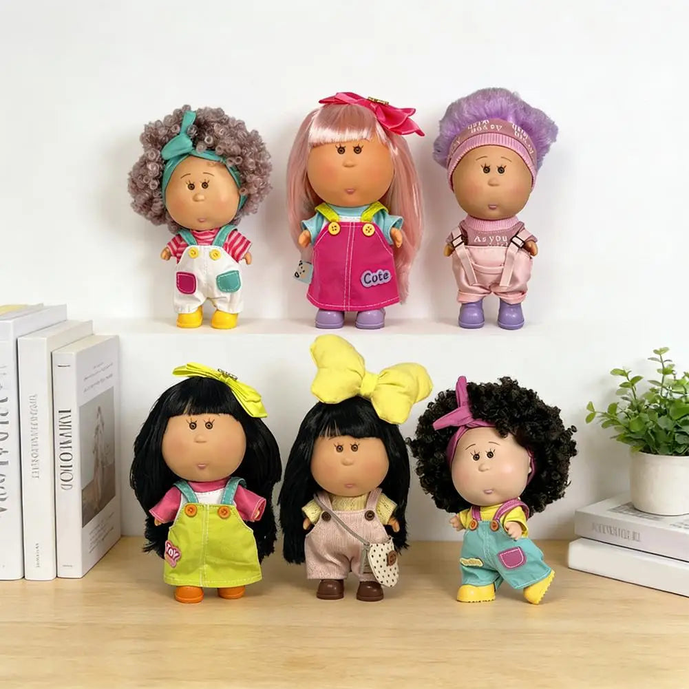 Potato Doll With Clothes 18cm Bean Eye Cute Vinyl Doll for Children DIY Companion Doll Gift Toy Birthday Gift Home Decorations