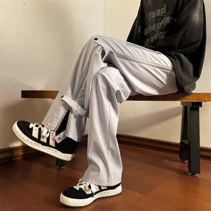 American Casual Workwear Tactical Pants Men's Trendy Brand Functional Punk Heavy Duty Paratrooper Combat Crawler Spring