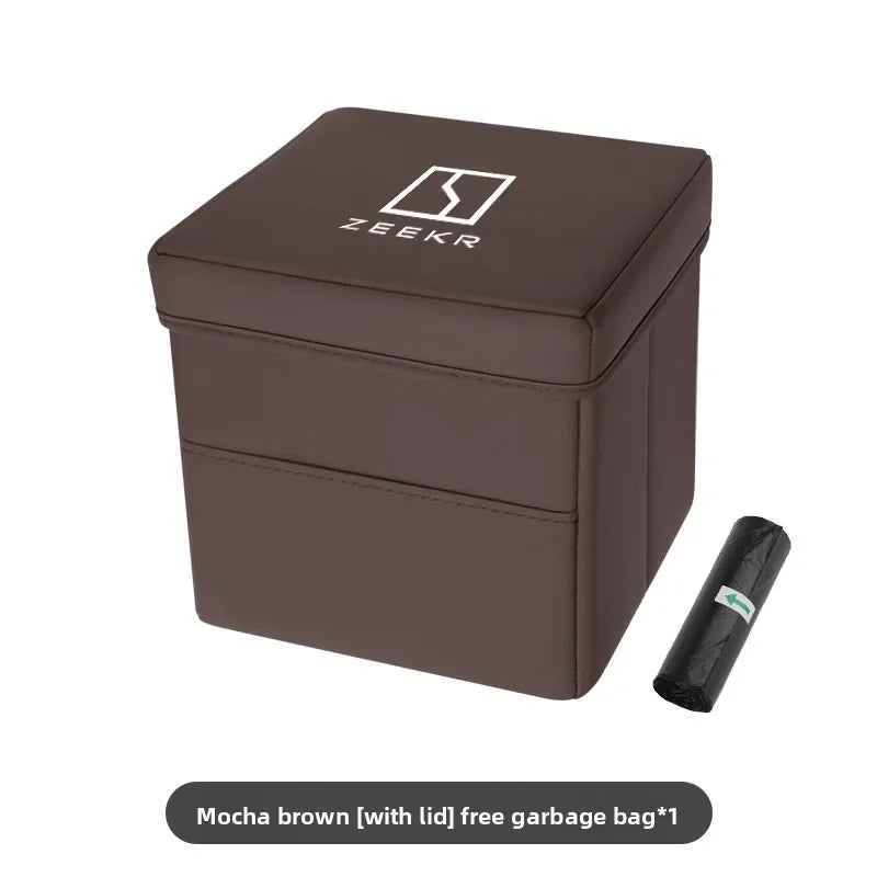 Suitable for ZEEKR 007gt 7X zeekr 001 009 Zeekr 9x mix car trash can and folding storage box for car interior
