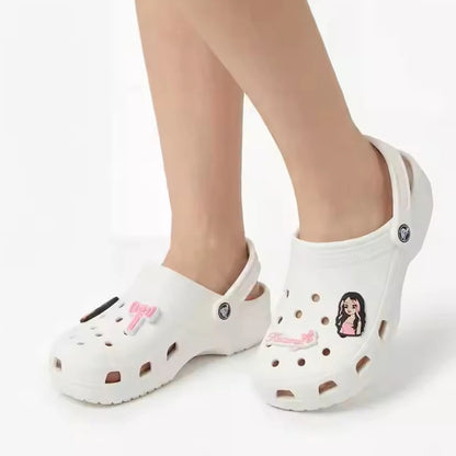 16-100pcs Katseye Musical Shoes Charms Cartoon Clogs Sandals Decoration PVC Shoe Accessories Buckle for Friends Party Gifts