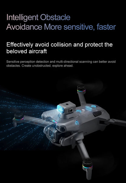 K900 MAX 8K Professional Drone with Dual Camera WiFi FPV Aerial Photography 360° Obstacle Avoidance Quadcopter airdrop Drone Toy