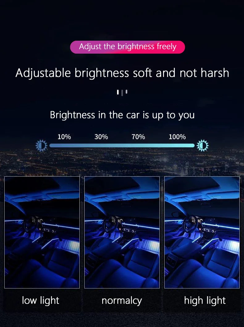 Ezonetronics Ambient Light LED For Toyota Camry 2018-2023 Atmosphere environtal Molded Trim ambilight Lighting Dynamic Magic