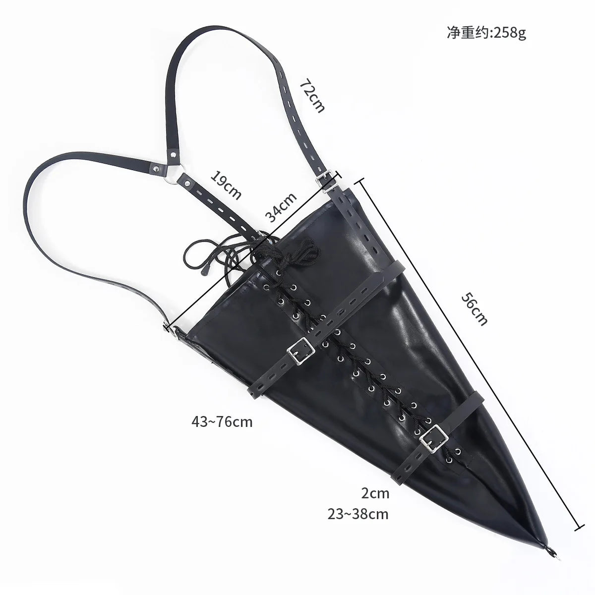 BDSM Strait Jacket / Armbinder,Leather Deluxe Arm Binder Restraint,Behind Back Bondage Gloves,Sex Toys For Couples ,Sex Handcuff