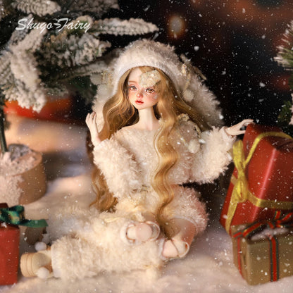 ShugaFairy Liano H Bjd Doll 1/4 Head Bariy Snowy Fluffy Bunny Winter Olaf Style Resin Figure Toys Female Gifts