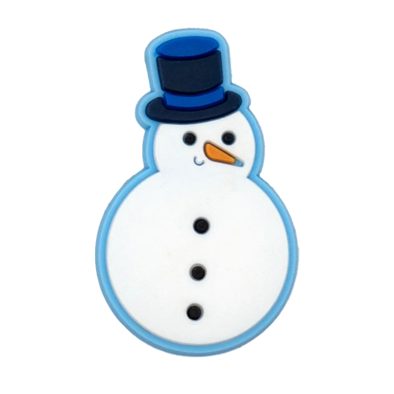 1/25PCS Christmas Style Shoe Charms Xmas Style Snowman Christmas Outfit Snowflake Shoe Accessories Pins for Clog Pins Buckles