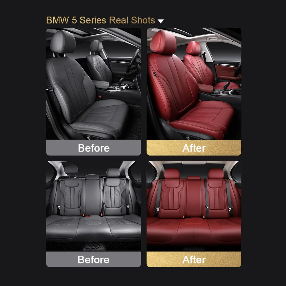 For Honda CRV CR-V IV 2012 2013 2014 2015 2016 Custom Faux Leather Car Seat Covers Full Set Interior Protector Accessories