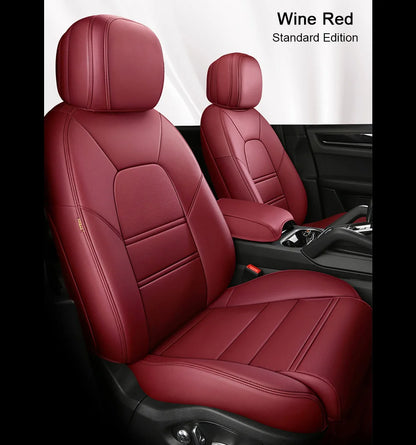 For Mitsubishi Outlander 2021 2022 2023 2024 2025 2026 5 Seats Custom Faux Leather Car Seat Covers Full Set Interior Accessories