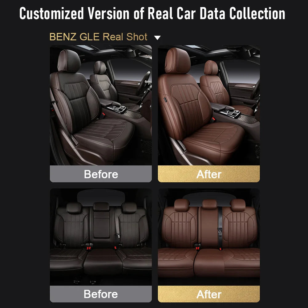 For Mitsubishi Outlander 2021 2022 2023 2024 2025 2026 5 Seats Custom Faux Leather Car Seat Covers Full Set Interior Accessories
