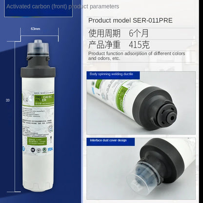 Sooel Roating Water Filter Replacement PP UDF CTO Reverse Osmosis System For Water Purifier Treatment Removal Replacement Filter