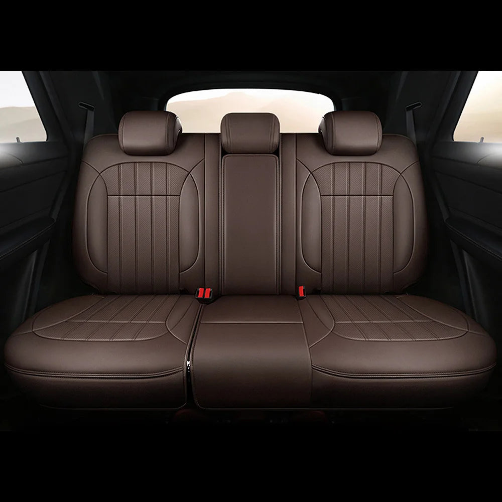 For Mitsubishi Outlander 2021 2022 2023 2024 2025 2026 5 Seats Custom Faux Leather Car Seat Covers Full Set Interior Accessories