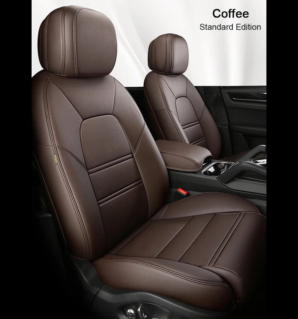 For Jeep Wrangler Unlimited JL 4 Doors 2018 2019 2020 2021 2022 Custom 5-Seat Faux Leather Car Seat Covers Interior Accessories