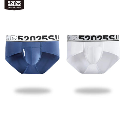 52025 Men's Dual Pouch Briefs – Ultra-Soft Modal, Patented Separation Pouch with Silk Mesh Support and Breathable Comfort
