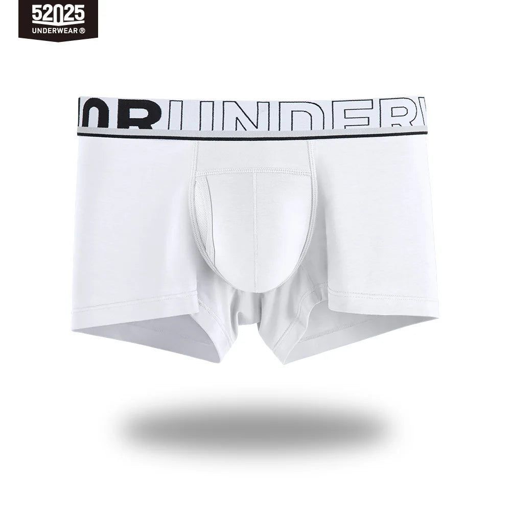 52025 Men's Dual Pouch Boxers – Ultra-Soft Modal, Patented Separation Pouch with Silk Mesh Support and Breathable Comfort