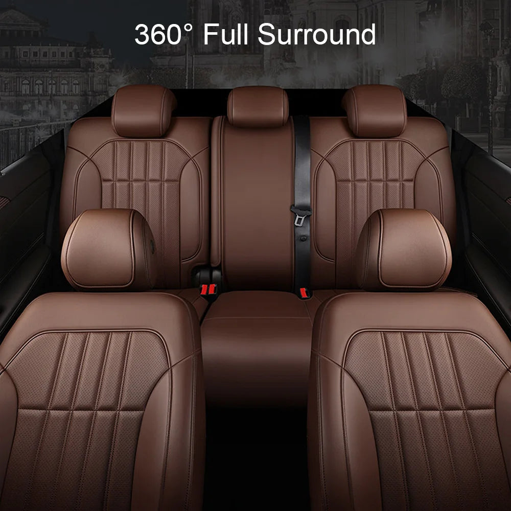 For Mitsubishi Outlander 2021 2022 2023 2024 2025 2026 5 Seats Custom Faux Leather Car Seat Covers Full Set Interior Accessories