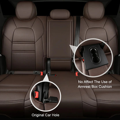 For Jeep Wrangler Unlimited JL 4 Doors 2018 2019 2020 2021 2022 Custom 5-Seat Faux Leather Car Seat Covers Interior Accessories