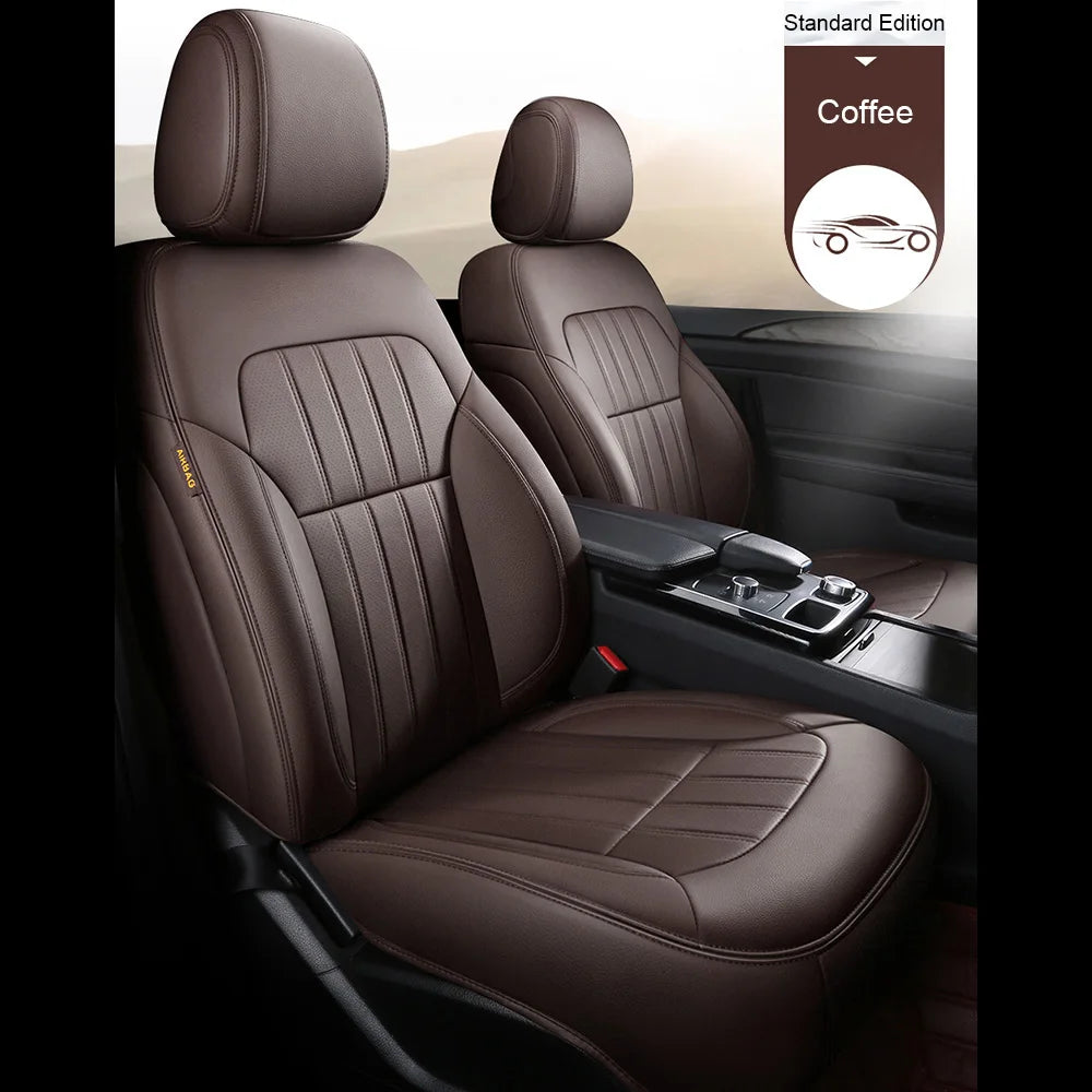 For Jeep Wrangler Unlimited JL 4 Doors 2018 2019 2020 2021 2022 Custom 5-Seat Faux Leather Car Seat Covers Interior Accessories