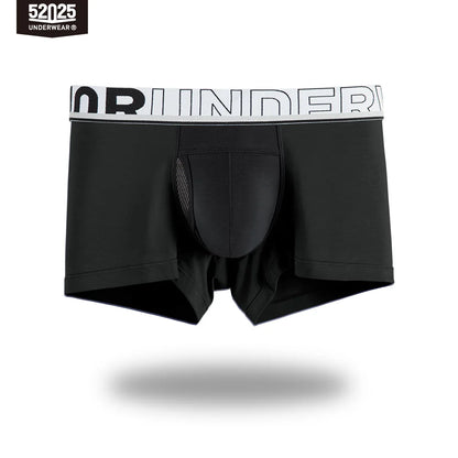52025 Men's Dual Pouch Boxers – Ultra-Soft Modal, Patented Separation Pouch with Silk Mesh Support and Breathable Comfort