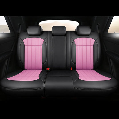 For Mitsubishi Outlander 2021 2022 2023 2024 2025 2026 5 Seats Custom Faux Leather Car Seat Covers Full Set Interior Accessories