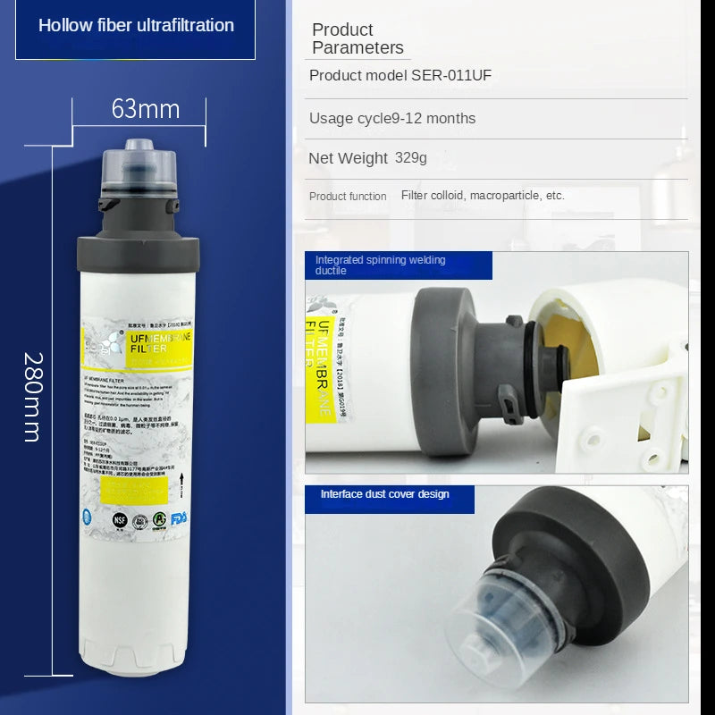 Sooel Roating Water Filter Replacement PP UDF CTO Reverse Osmosis System For Water Purifier Treatment Removal Replacement Filter