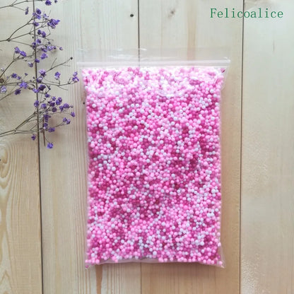 12L DIY Snow Mud Particles Accessories Slime Balls Small Tiny Foam Beads For Floam Filler For DIY Supplies 2-4mm