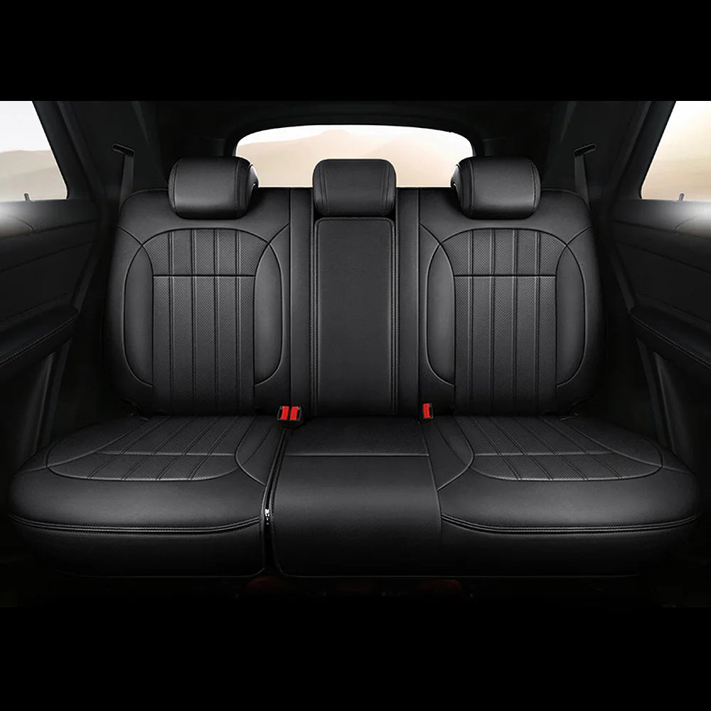 For Jeep Wrangler Unlimited JL 4 Doors 2018 2019 2020 2021 2022 Custom 5-Seat Faux Leather Car Seat Covers Interior Accessories