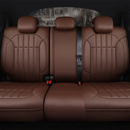 For Jeep Wrangler Unlimited JL 4 Doors 2018 2019 2020 2021 2022 Custom 5-Seat Faux Leather Car Seat Covers Interior Accessories