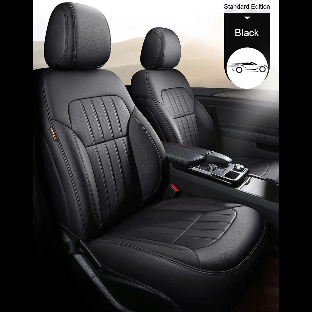 For Jeep Wrangler Unlimited JL 4 Doors 2018 2019 2020 2021 2022 Custom 5-Seat Faux Leather Car Seat Covers Interior Accessories